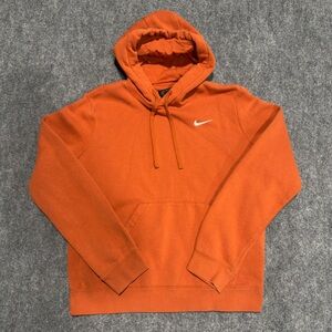 Nike Sportswear Club Fleece Hoodie Women’s Large Orange Sweatshirt, Size L